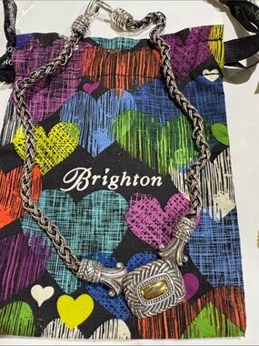Brighton Bordeaux Silver-Gold Tone Necklace collar